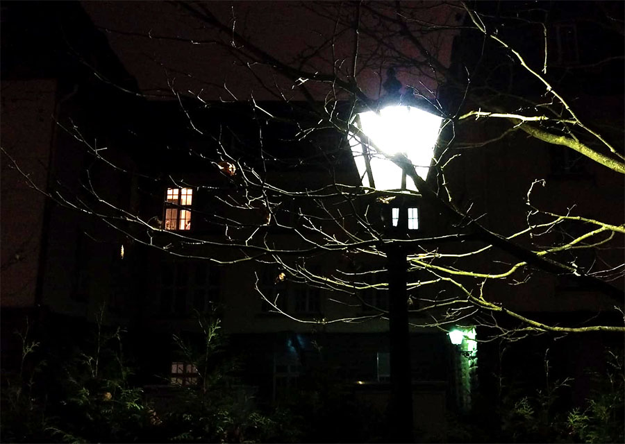 Beitragsbild Beleuchtung: Eine Lampe im Dunkeln